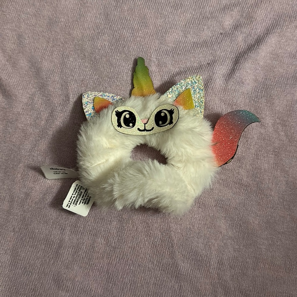 Claire’s Caticorn Furry Hair Scrunchie